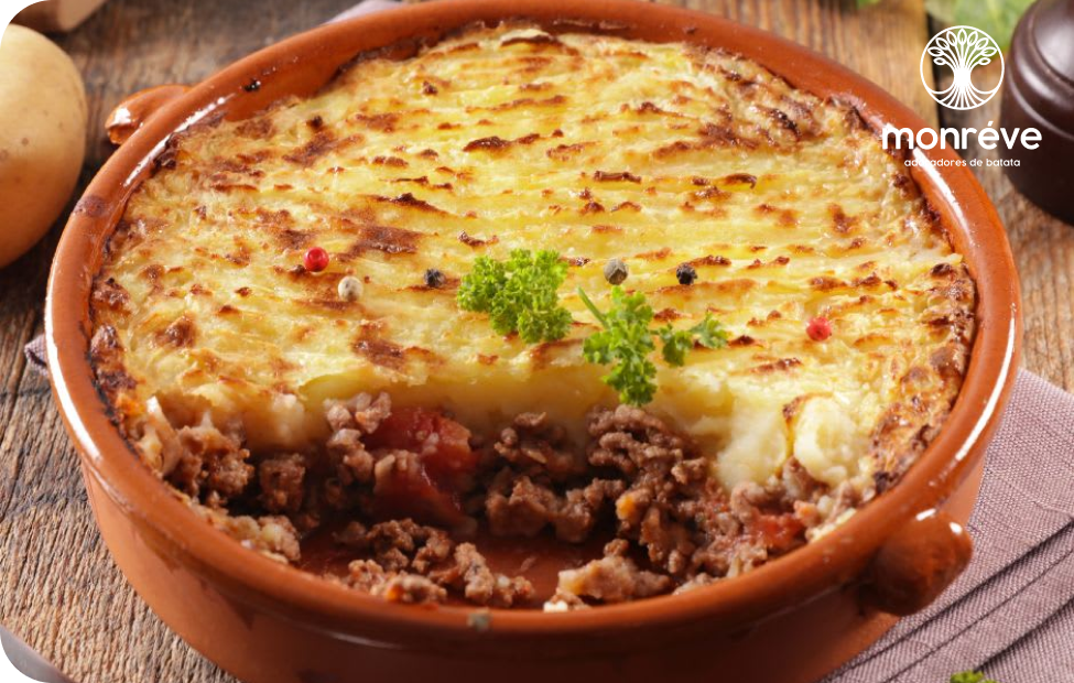 Escondidinho de Carne Moída com Batata Palha