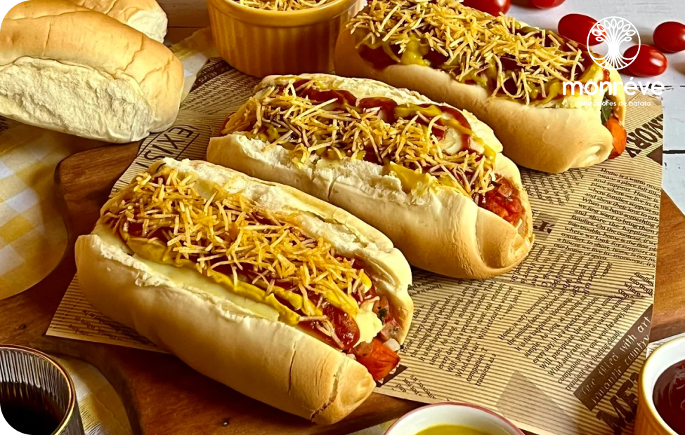 Cachorro-Quente com Batata Palha